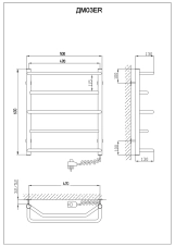 Полотенцесушитель электрический KOSSER Микс 600х530/5 ЕR Фото - 4