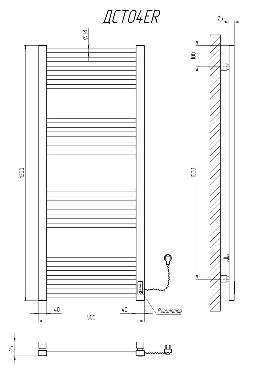 Полотенцесушитель электрический KOSSER Степ 1200х500 ER, белый Фото - 4