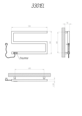 Рушникосушка електрична KOSSER Зета 350х550 EL Фото - 3