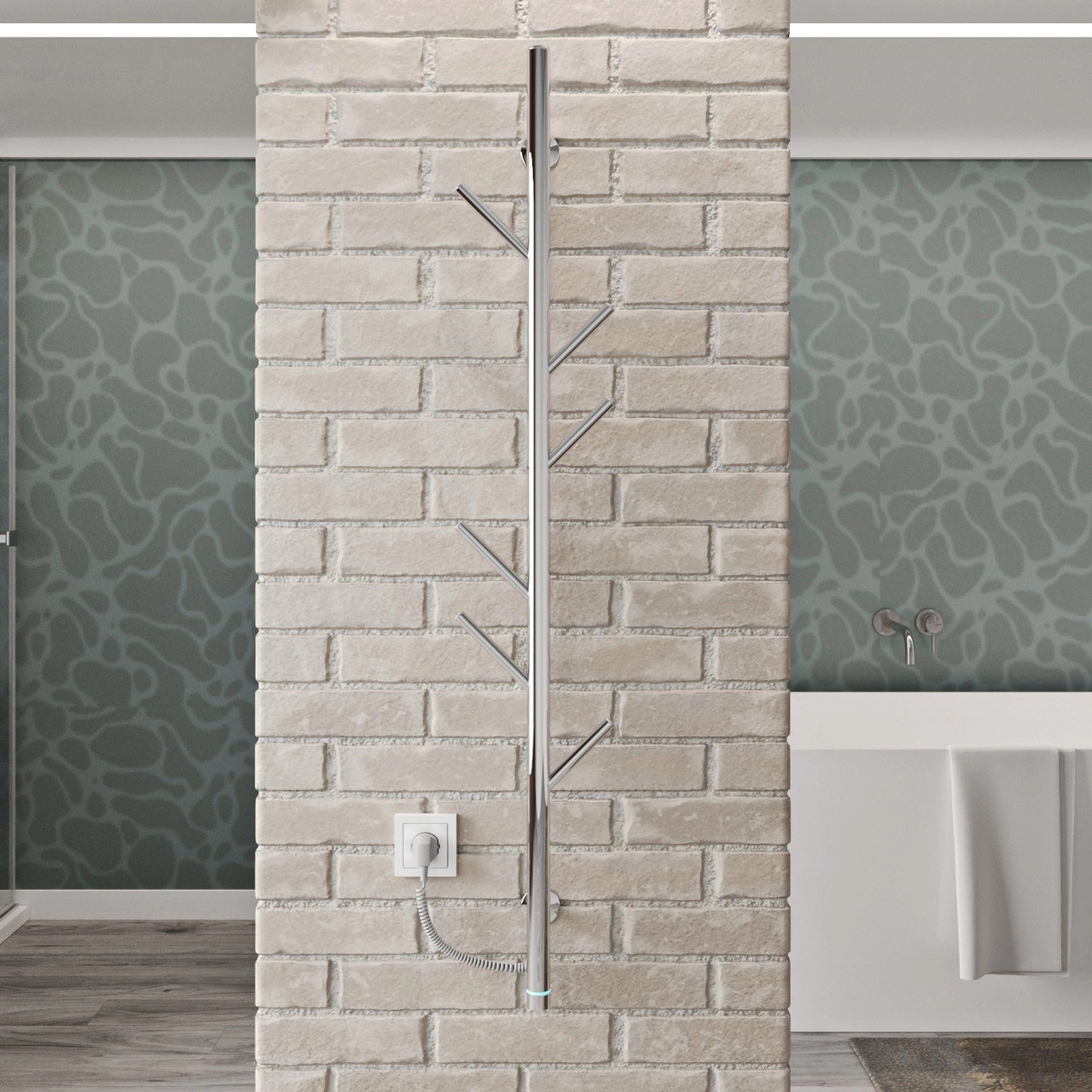 Рушникосушка електрична KOSSER Стійка 1200х30 ELR  Фото - 2
