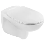 Унитаз подвесной безободковый Kroner KRP-A534UF Rimless 410х355х555 мм, сиденье Slim Duroplast / Soft-close / Quick relase