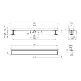 Трап линейный Kroner KRP Eifel F80 Fliese Фото - 1