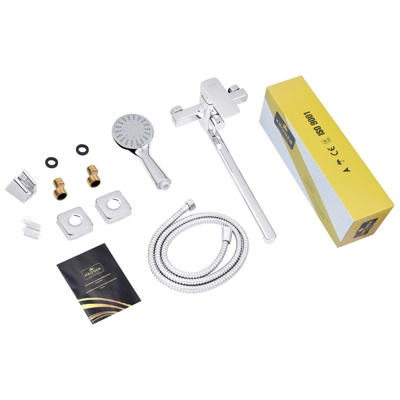 Смеситель для ванны Kroner KRM Ems - C070 Фото - 1
