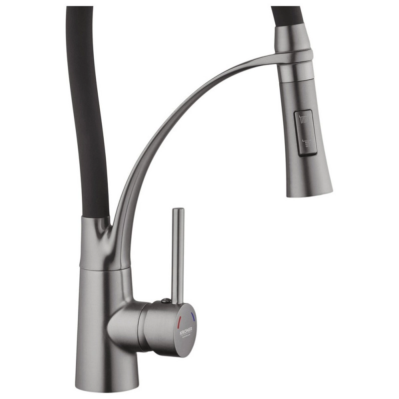 Смеситель для кухни Kroner KRP Ersel - GRP03393BLK Фото - 4