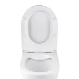 Унитаз подвесной безободковый Kroner Armada WHI513636 RIMLESS с сиденьем Slim Duroplast / Soft-close / Quick relase (KA513636WHIR) Фото - 3