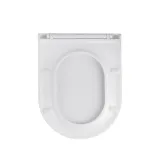 Унитаз подвесной безободковый Kroner Armada WHI513636 RIMLESS с сиденьем Slim Duroplast / Soft-close / Quick relase (KA513636WHIR) Фото - 6