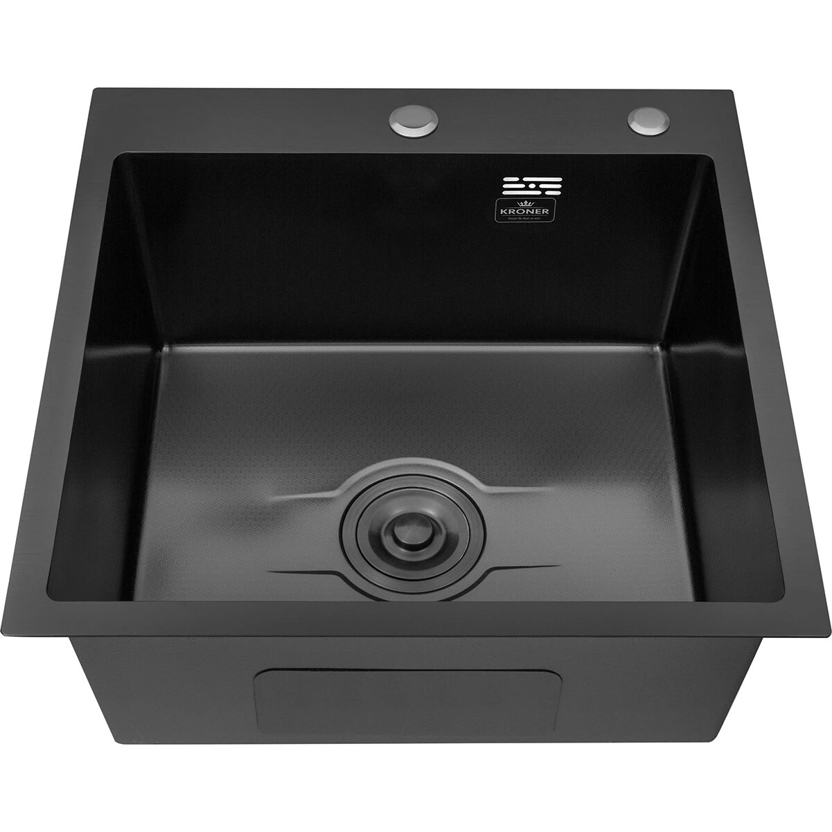 Кухонна мийка Kroner KRP Derby - 5050HM PVD (2,5/0,5 мм) Фото - 3