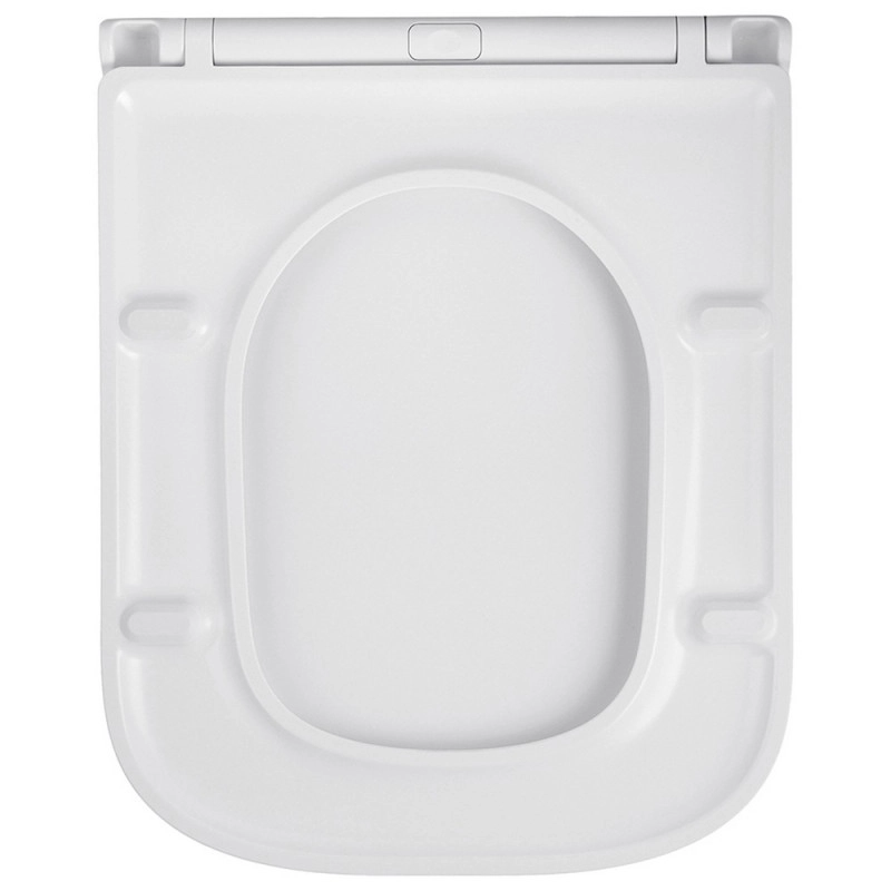 Унитаз подвесной безободковый Kroner Eifel WHI493436 RIMLESS с сиденьем Slim Duroplast / Soft-close / Quick relase (KE493436WHIR) Фото - 5
