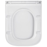 Унитаз подвесной безободковый Kroner Eifel WHI493436 RIMLESS с сиденьем Slim Duroplast / Soft-close / Quick relase (KE493436WHIR) Фото - 5