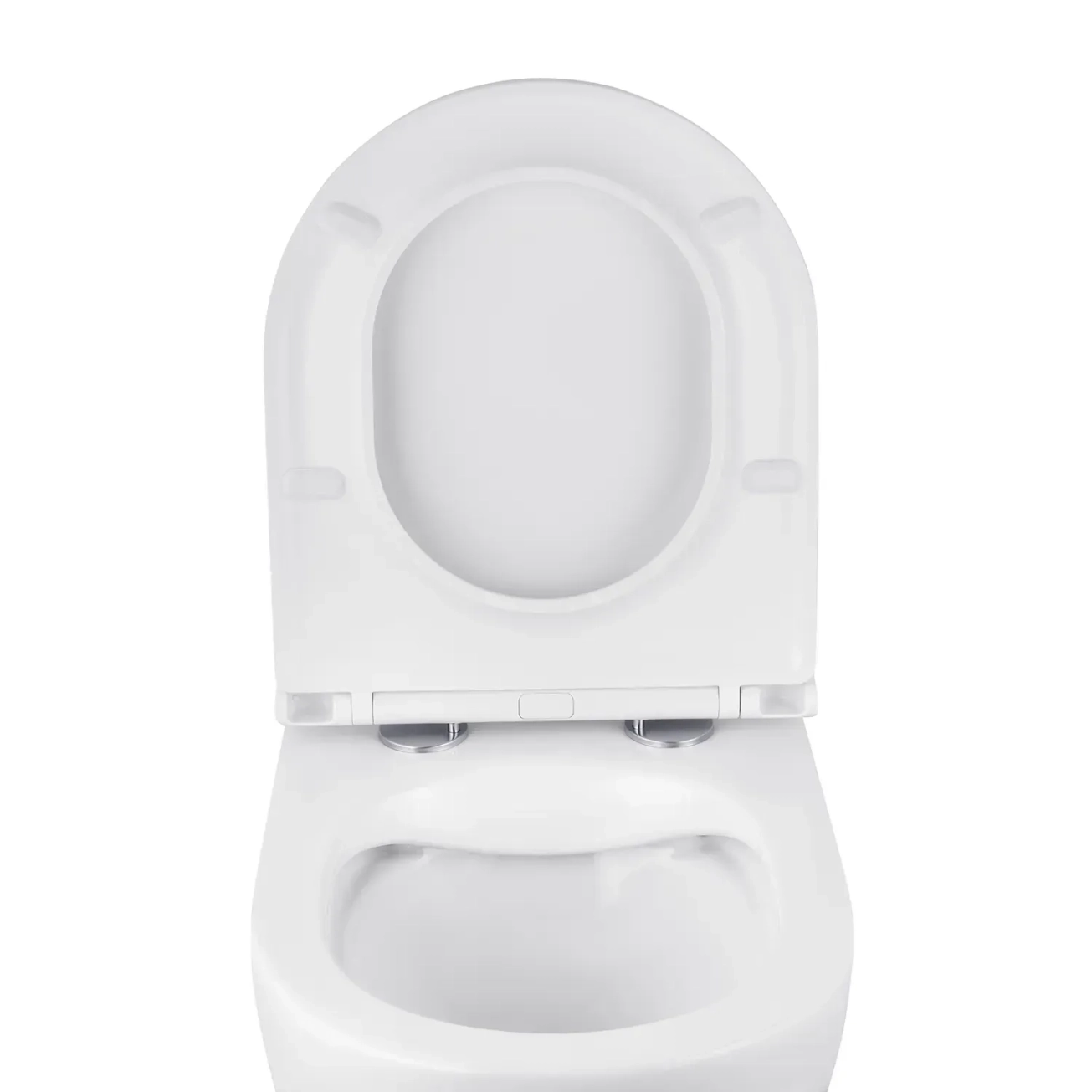Унітаз підвісний безобідковий Kroner Harz WHI493736 RIMLESS з сидінням Slim Duroplast / Soft-close / Quick relase (KH493736WHIR) Фото - 3