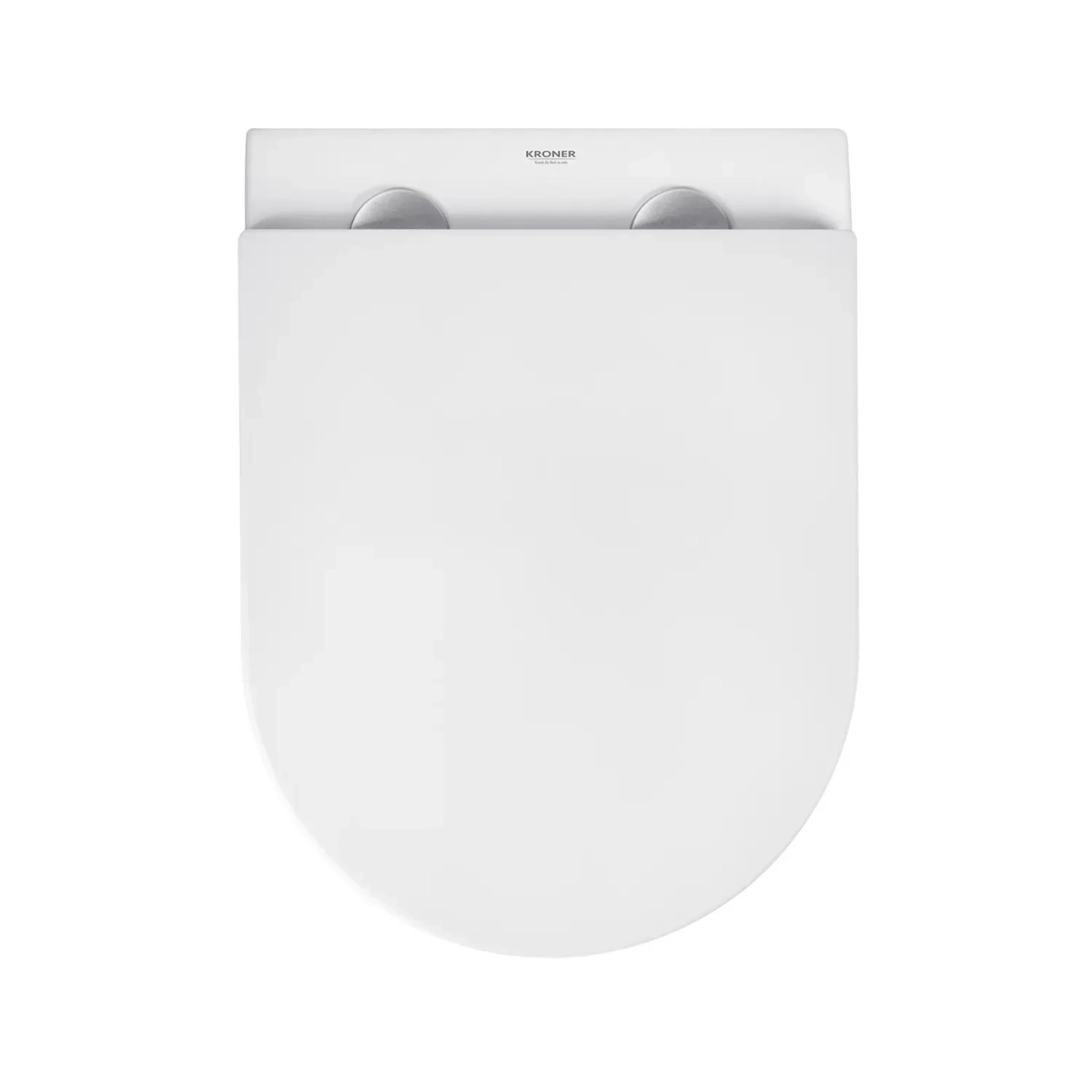 Унітаз підвісний безобідковий Kroner Harz WHI493736 RIMLESS з сидінням Slim Duroplast / Soft-close / Quick relase (KH493736WHIR) Фото - 4