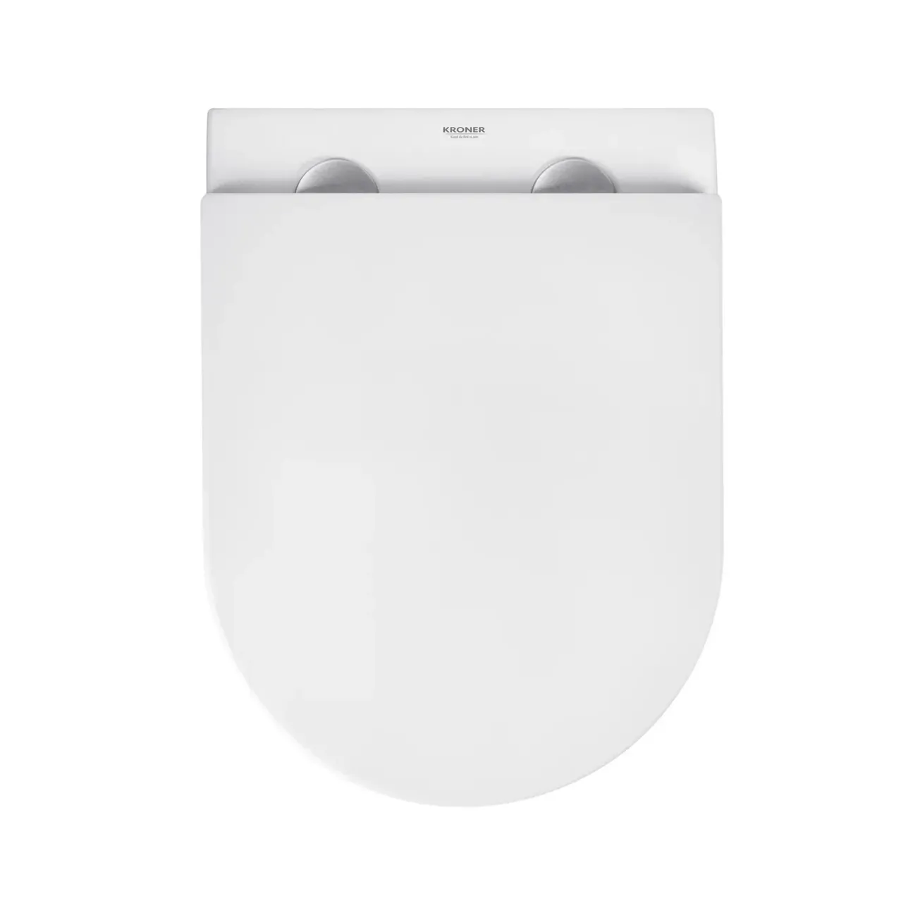 Унитаз подвесной безободковый Kroner Harz WHI493736 RIMLESS с сиденьем Slim Duroplast / Soft-close / Quick relase (KH493736WHIR) Фото - 4