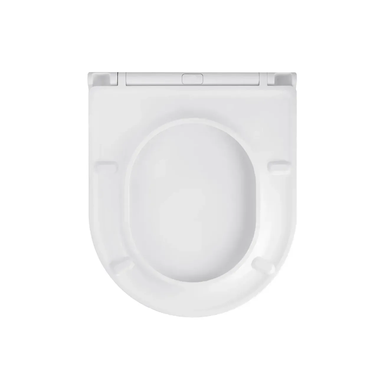 Унитаз подвесной безободковый Kroner Harz WHI493736 RIMLESS с сиденьем Slim Duroplast / Soft-close / Quick relase (KH493736WHIR) Фото - 5