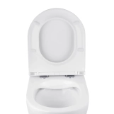 Унітаз підвісний безобідковий Kroner Harz WHI493736 RIMLESS з сидінням Slim Duroplast / Soft-close / Quick relase (KH493736WHIR) Фото - 3