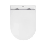 Унітаз підвісний безобідковий Kroner Harz WHI493736 RIMLESS з сидінням Slim Duroplast / Soft-close / Quick relase (KH493736WHIR) Фото - 4