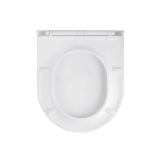 Унітаз підвісний безобідковий Kroner Harz WHI493736 RIMLESS з сидінням Slim Duroplast / Soft-close / Quick relase (KH493736WHIR) Фото - 5