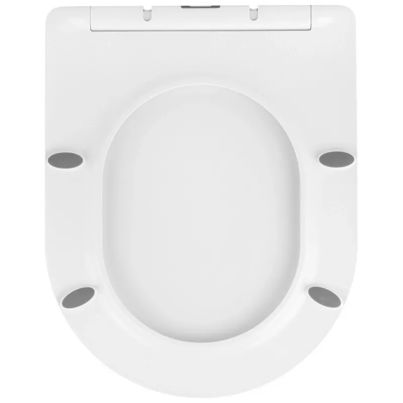 Унітаз підвісний безобідковий Kroner Harz WHI523632 RIMLESS з сидінням (KH523632WHIR) Фото - 5