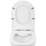 Унитаз подвесной безободковый Kroner Harz WHI523632 RIMLESS с сиденьем (KH523632WHIR) Фото - 2