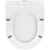 Унитаз подвесной безободковый Kroner Harz WHI523632 RIMLESS с сиденьем (KH523632WHIR) Фото - 5