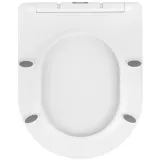 Унітаз підвісний безобідковий Kroner Harz WHI523632 RIMLESS з сидінням (KH523632WHIR) Фото - 5