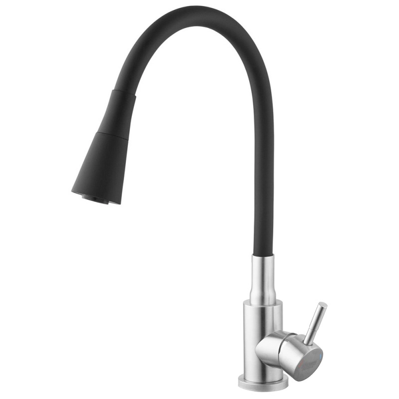 Змішувач для кухні Kroner KRP Edelstahl Klassisch - ESG031BLK Фото - 4