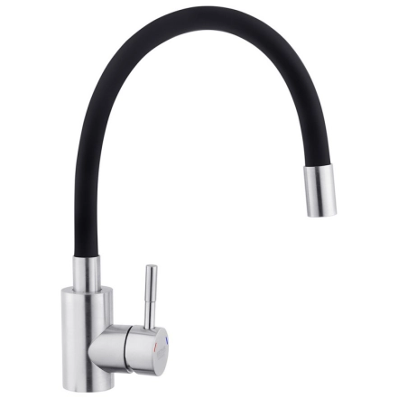 Смеситель для кухни с гибким изливом Kroner KRP Edelstahl Klassisch - ESG035BLK