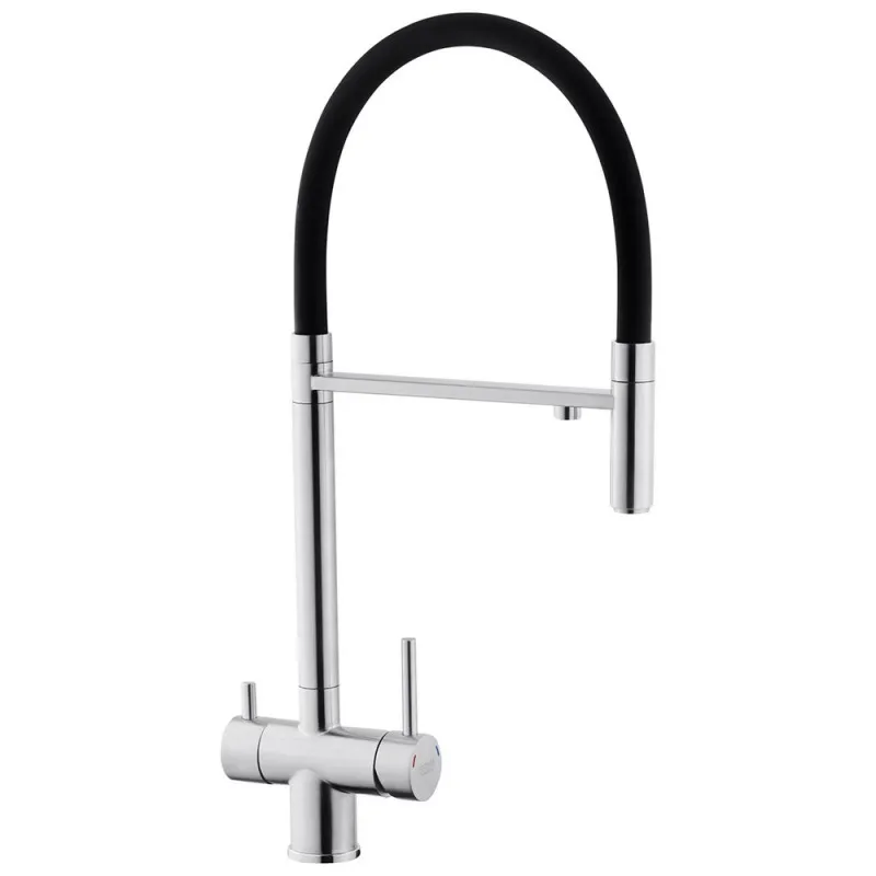Змішувач для кухні з підключенням до фільтра Kroner KRP Edelstahl Klassisch - ESG03815BLK