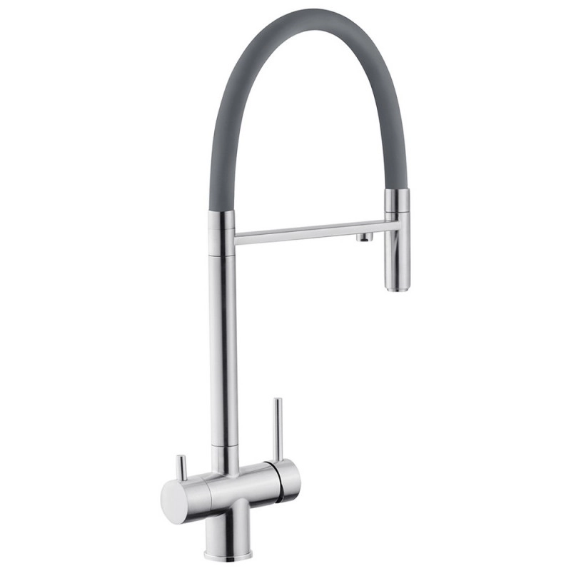 Змішувач для кухні з підключенням до фільтра Kroner KRP Edelstahl Klassisch - ESG03815GRA Фото - 2