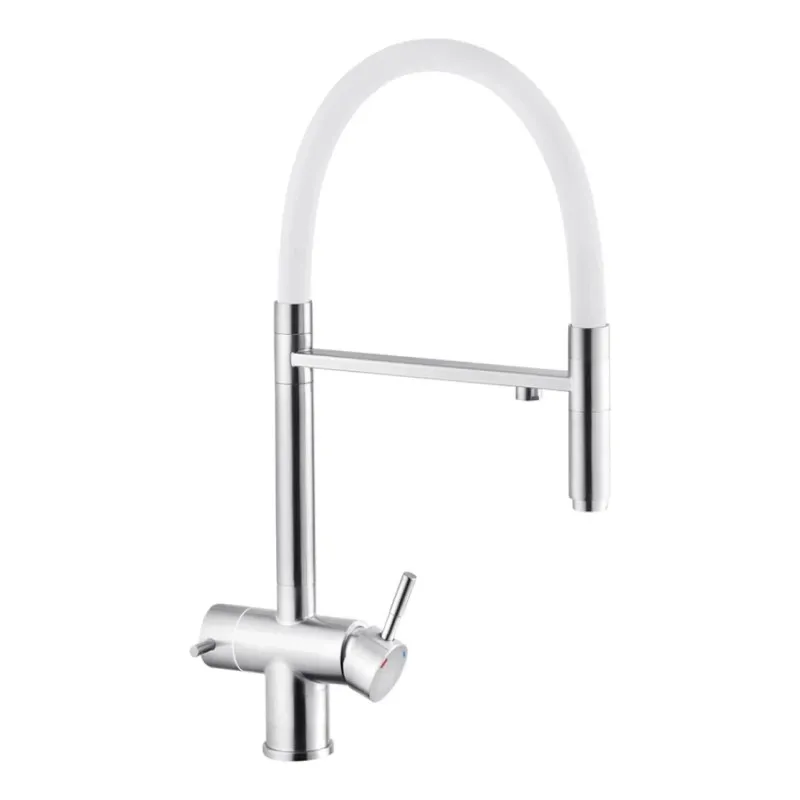 Смеситель для кухни с подключением к фильтру Kroner KRP Edelstahl Klassisch - ESG03815WHI Фото - 5