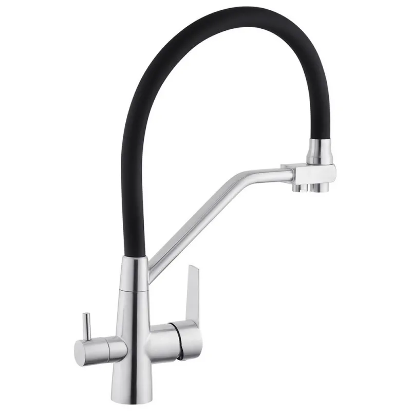 Смеситель для кухни с подключением к фильтру Kroner KRP Edelstahl Klassisch - ESG03817BLK Фото - 5