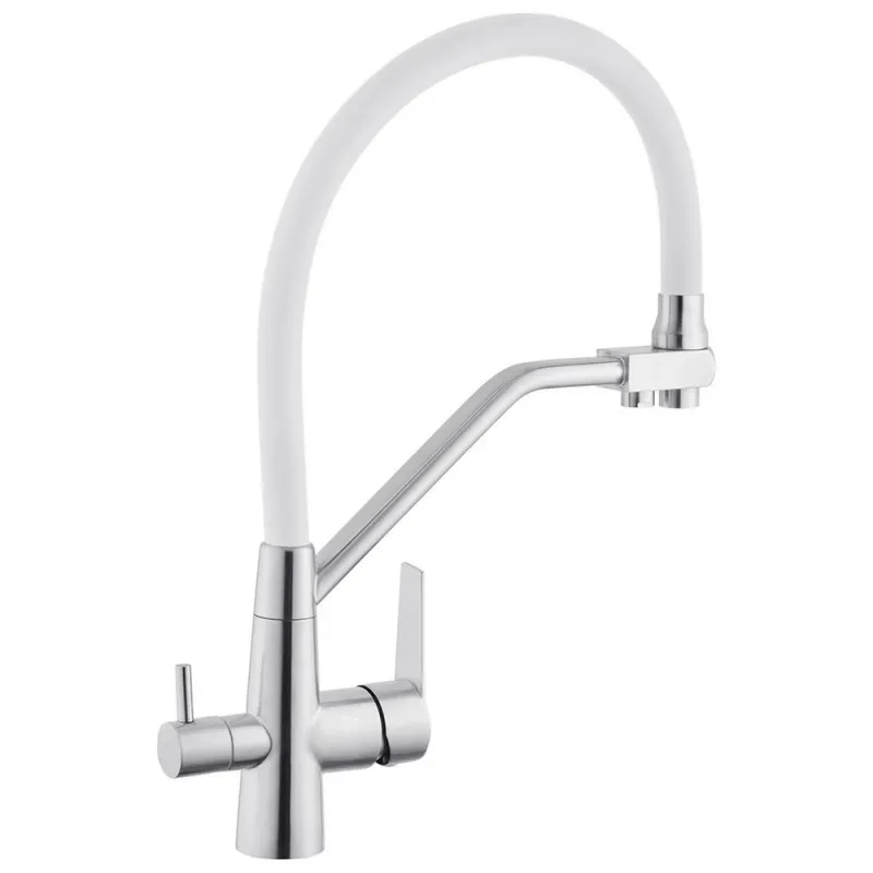 Змішувач для кухні з підключенням до фільтра Kroner KRP Edelstahl Klassisch - ESG03817WHI Фото - 5