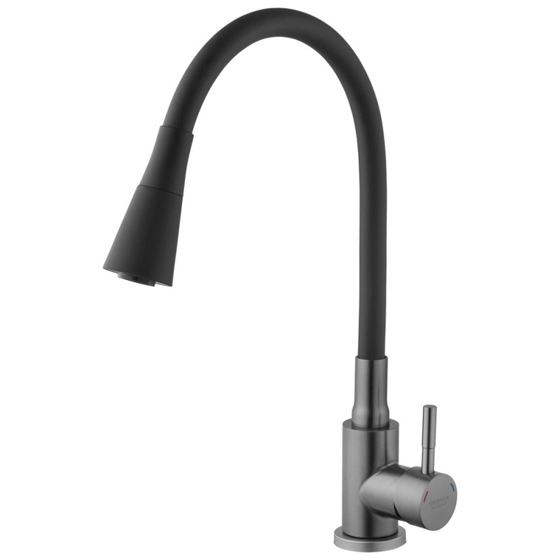 Смеситель для кухни Kroner KRP Edelstahl Klassisch - PVD031BLK Фото - 3