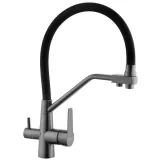 Змішувач для кухні з підключенням до фільтра Kroner KRP Edelstahl Klassisch - PVD03817BLK
