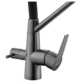 Змішувач для кухні з підключенням до фільтра Kroner KRP Edelstahl Klassisch - PVD03817BLK Фото - 4