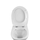 Унітаз підвісний безобідковий Kroner Oker WHI533536 RIMLESS з сидінням (KO533536WHIR) Фото - 3