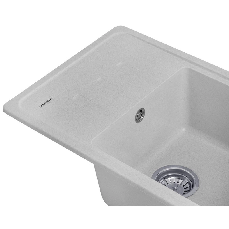 Кухонна мийка Kroner KRP Komposit GRA - 6243 Фото - 3