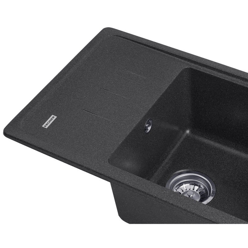 Кухонна мийка Kroner KRP Komposit GRB - 6243 Фото - 3