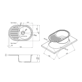 Кухонная мойка Kroner KRP Komposit GRB - 7750 Фото - 1