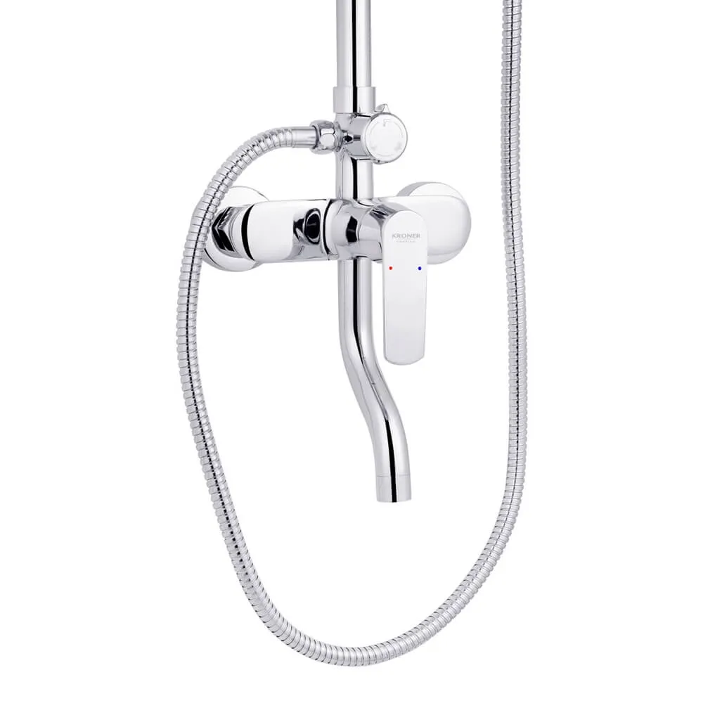 Набор 3 в 1 душевая система Kroner Armada-C064K + смеситель Armada-C010 + смеситель Bidet-C082 Фото - 1