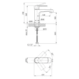 Набор 3 в 1 душевая система Kroner Armada-C064K + смеситель Armada-C010 + смеситель Bidet-C082 Фото - 3