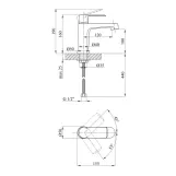 Набор 3 в 1 душевая система Kroner Armada-W063 + смеситель Armada-W010 + смеситель Bidet-C082 Фото - 5