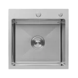 Комплект кухонная мойка Kroner Gebürstet-5050HM + смеситель Küche-C031GRA + дозатор Spender-016 Фото - 3