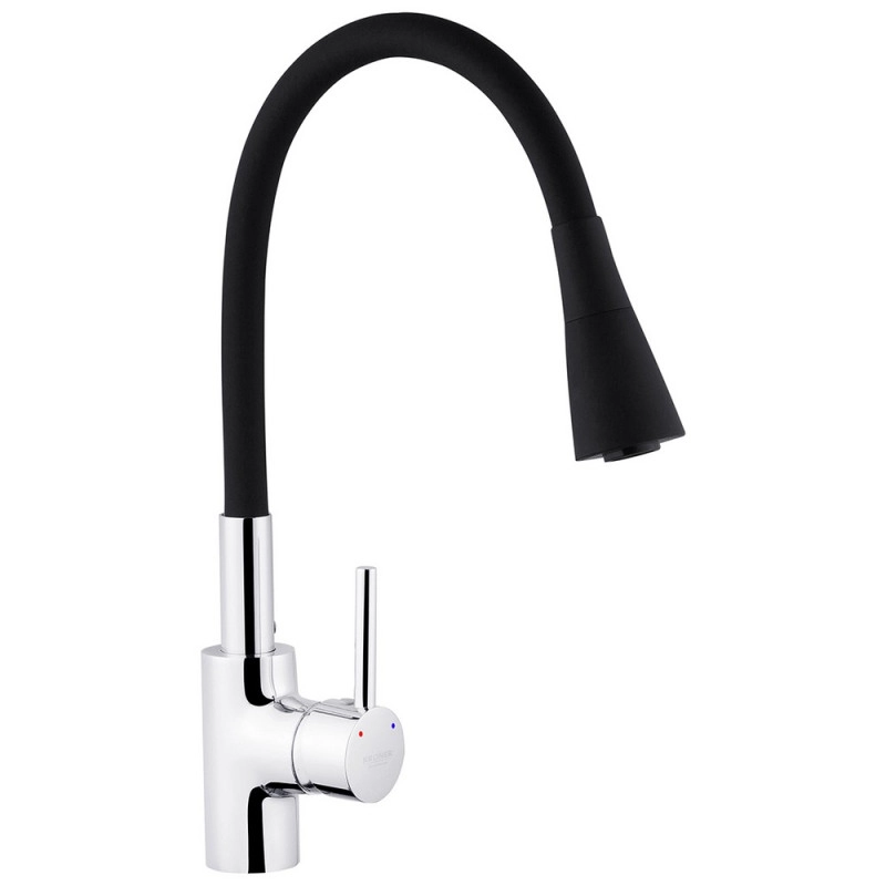 Комплект кухонная мойка Kroner Gebürstet-6050HM + смеситель Küche-C031BLK + дозатор Spender-016 Фото - 3
