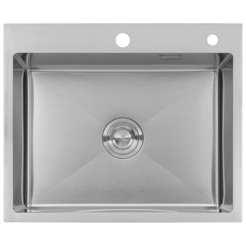 Комплект кухонная мойка Kroner Gebürstet-6050HM + смеситель Küche-C031BLK + дозатор Spender-016 Фото - 5