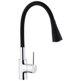 Комплект кухонная мойка Kroner Gebürstet-6050HM + смеситель Küche-C031BLK + дозатор Spender-016 Фото - 3