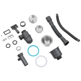 Комплект кухонная мойка Kroner Gebürstet-6050HM + смеситель Küche-C031BLK + дозатор Spender-016 Фото - 8