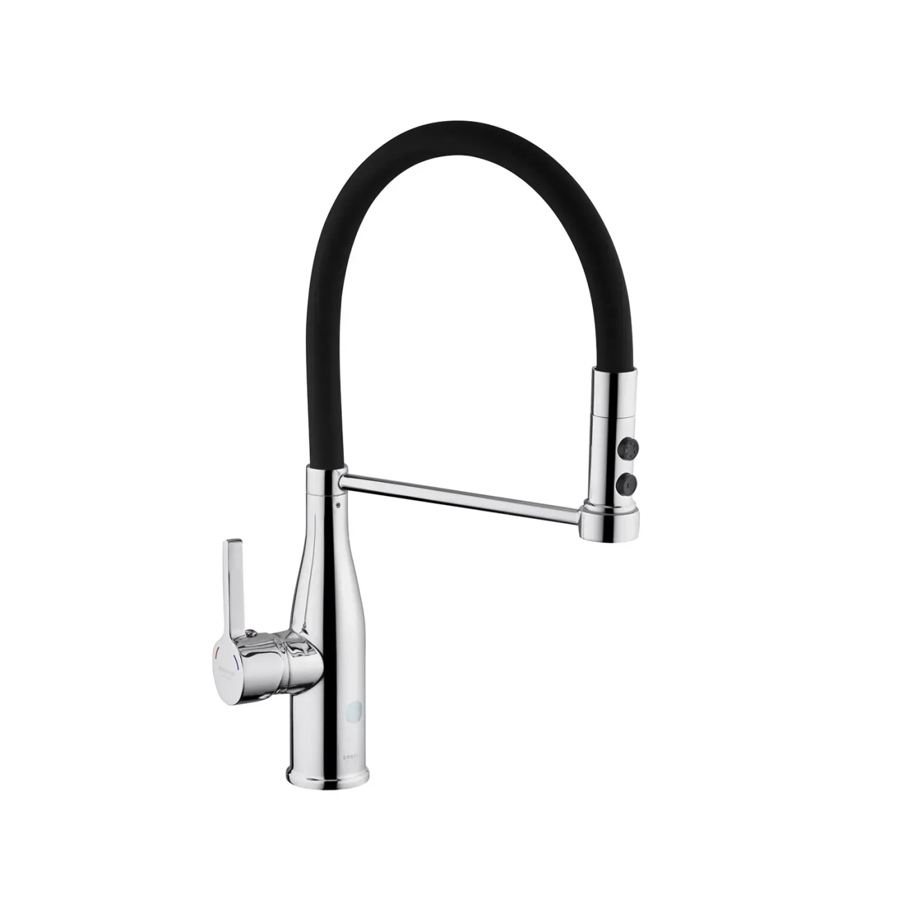 Комплект кухонна мийка Kroner Gebürstet-6050HM + змішувач Ersel-C03111BLK + дозатор Spender-016 Фото - 7
