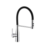 Комплект кухонна мийка Kroner Gebürstet-6050HM + змішувач Ersel-C03111BLK + дозатор Spender-016 Фото - 7