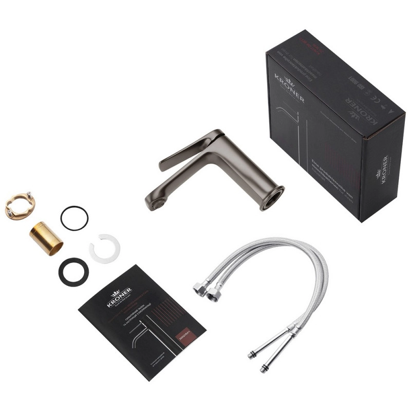 Набор смесителей Kroner Makon-GRP060 + смеситель Makon-GRP030-T + смеситель Makon-GRP010 Фото - 8