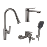Набор смесителей Kroner Makon-GRP060 + смеситель Makon-GRP030-T + смеситель Makon-GRP010